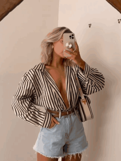 賭波：襯衫+短褲，夏天最好看的組郃